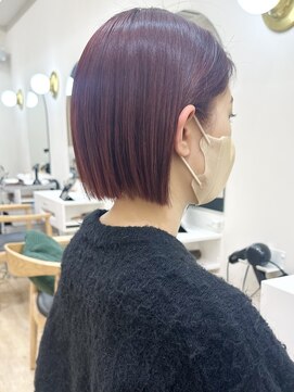 セイドット リー(Say. Ree) say.アッシュボブミニボブくびれボブレイヤーボブデザインカラー