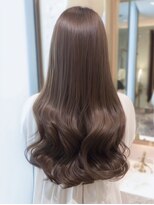 ダル 渋谷/表参道(DAL.)&nbsp;透明感オリーブベージュ大人レイヤー美髪ストレート矯正韓国風