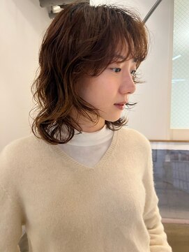 ナヌーク ダイカンヤマ(nanuk daikanyama) ドライパーマ大きめパーマレイヤーパーマウェーブパーマ