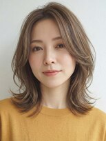 サンタフェ 名駅店(Santa'Fe) 白髪ぼかし似合わせ/小顔カット/ミディアムレイヤー/1