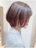 Say.くびれショートクールショート丸みショートスモーキーカラー