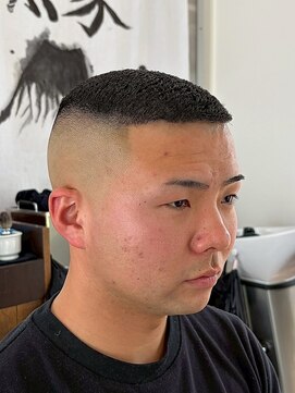 理髪 縁 クロップ×フェード