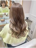極細ハイライト　柔らかいミルクティー　ロングレイヤー横浜★