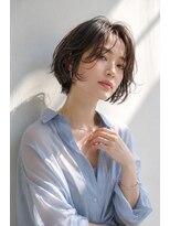 アッシュ 学芸大学店(Ash) ショートボブ/大人女性/ベージュブラウン/白髪ぼかし/脱白髪染め