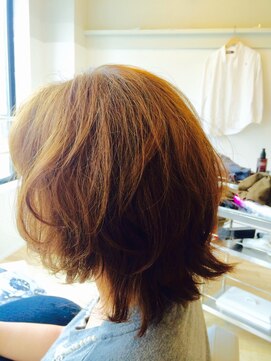 カタチヘアー(HAIR) 秋。。。シナモンベージュボブのカタチ