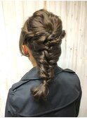 <aivee>ロープ編み×フィッシュボーン♪