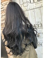 トレフル 東岸和田店(Trefle)&nbsp;20代30代☆大人かわいい美肌艶感ブルーブラックインナーカラー