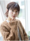 【若井】カジュアルハーフアップボブ