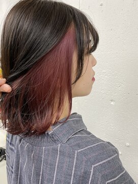 ノラ シンディ(NORA CYNDY) ピンクレッドインナーカラー☆