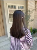 暗髪カラー+ナチュラルロングヘアスタイル♪