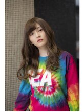 ラウブル バトヘアー 渋谷2号店(Lauburu bathair) ナチュラルベージュハイレイヤーロング_アッシュブラウン