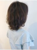 大人のウェーブミディ☆デジタルパーマ/お手入れ簡単/大人向け