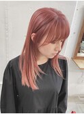 透明感ハイトーンピンクカラー
