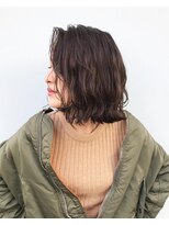 ヨーク(YOKE)&nbsp;YOKE 切りっぱなしボブ 髪質改善 グレージュ