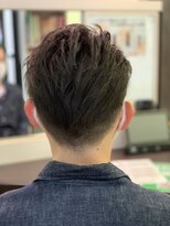 フレンズ 環状通東店(friend's) ツーブロック七三かき上げ サイドパートヘア 4