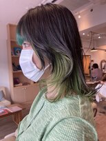 スウィートルーム 代官山(sweet room) lime green hair