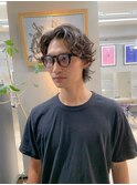メンズカット、メンズパーマ、ウルフパーマ