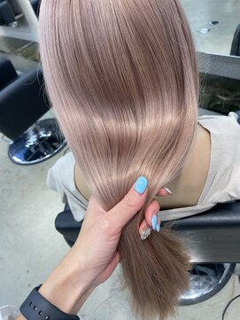 ペレ 栄店(PELE) ウルフ/マチルダボブ/ピンクベージュ/インナーグレージュ/栄