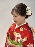 静岡/清水 成人式ヘアセット 和髪 シニヨン