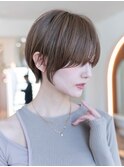 似合わせカットフルバングイメチェンショートボブ前髪小顔
