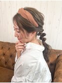【 Blowfy 】結婚式 お呼ばれ 紐 ヘアアレンジ