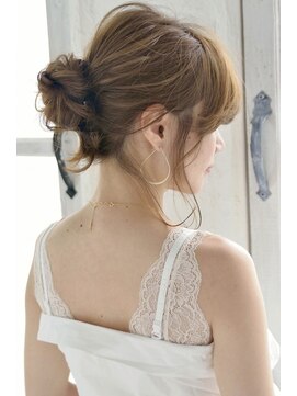 グランアージュ 池袋東口店(grandage) 結婚式/二次会/お呼ばれ/ゆるふわアレンジ/モテ髪シニヨン/池袋