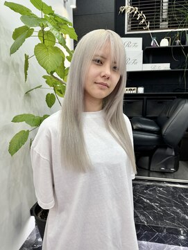 チュダック(ChuDuck) 韓国風《ペールシルバー》ハイトーン/ケアブリーチ/ダブルカラー