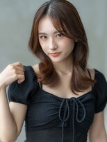 エースハバナ 渋谷(1 HAVANA)&nbsp;大人かわいい／20代30代／バングカット／オリーブベージュ