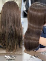 ハピネス 梅田茶屋町店(HAPPINESS)&nbsp;韓国風/レイヤーカット/顔周り/顔まわり/髪質改善/ベージュ