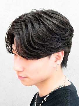 ビカムメンズヘアー 栄店(become men's hair) 曲がるメンズ縮毛矯正×毛流れセンターパート/名古屋/名駅