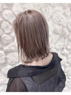 ヘアサロン エフ 渋谷(F) #ミルクティーベージュ　#ピンクベージュ　#ハイトーン