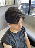 刈り上げアップバング/メンズカット