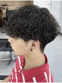 仙台波巻きパーママッシュセンターパートシャドウパーマウルフ◯