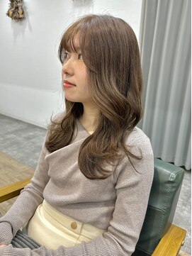 リベストバイジェービー 稲毛(li best. byjb) ダークアッシュ/大人ガーリー/似合わせカット[稲毛/白髪ぼかし]