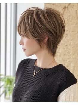 ルーファス 恵比寿 渋谷(Ruufus)の写真/【大人ショートの人気店】乾かすだけでキマる！匠の技術で伸びてもキレイな長持ちヘアスタイル◎