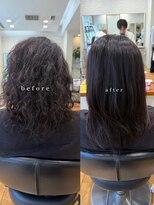 パーマ落としラボ アピッシュ 青山(apish)&nbsp;パーマ落としパーマお直しパーマ戻しストレートヘア髪質改善