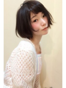 ラウンジ モリオ イケブクロ(Lounge MORIO Ikebukuro) 【morio池袋】黒髪外ハネショートカット