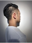 アシンメトリーオールバックスタイル