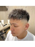 スパイラルパーマ/ナチュラルグラデーション/フェードカット