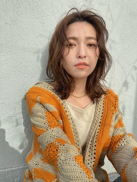 エディット トウキョウ(e.dit tokyo) 【MILK/MURIEL macoto】センターパートミディアムパーマ