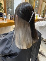 ラ メール ヘア デザイン(La mer HAIR DESIGN)&nbsp;ビフォーアフター インナーカラー/ホワイティーベージュ
