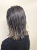 3Dハイライトアッシュグレー