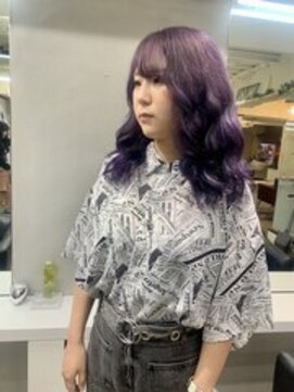 ディア(.eer) 【.eer/ディア】パープルカラー/ブリーチ1回カラー