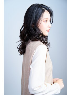 ユニックス 赤羽店(UNIX) 艶髪ニュアンスミディアムスタイル[アースカラー]30代/40代/50代