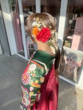 ミーネピンク 行徳店(Miene Pink) 着物ヘア＊大人かわいいヘアアレンジ20代30代40代☆【Pink】