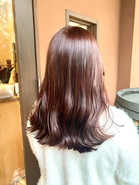 ココカラヘアー ニコ(cococara hair nico) 艶髪/カシスカラー/韓国風/ピンクブラウン/レイヤー/顔まわり