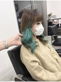 グリーンカラー/ミントカラー/ケアブリーチ/髪質改善