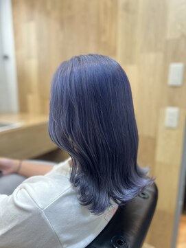 ハサミバイアトリエナガノ 千葉(8sami by atelier nagano) デザインカラー/レイヤーカット/ウエットヘア/オリーブベージュ