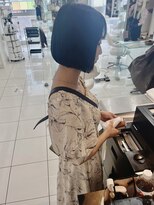 ヘアアンドデイスパ アグー(hair&dayspa AGU)&nbsp;【横須賀中央　AGU】タッセルボブ　アッシュブラック