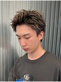 スパイキーショートザクザクショートアップバングツーブロック